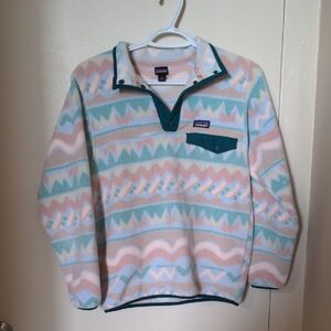 Patagonia Pastel Patterned Synchilla Fleece Pullover